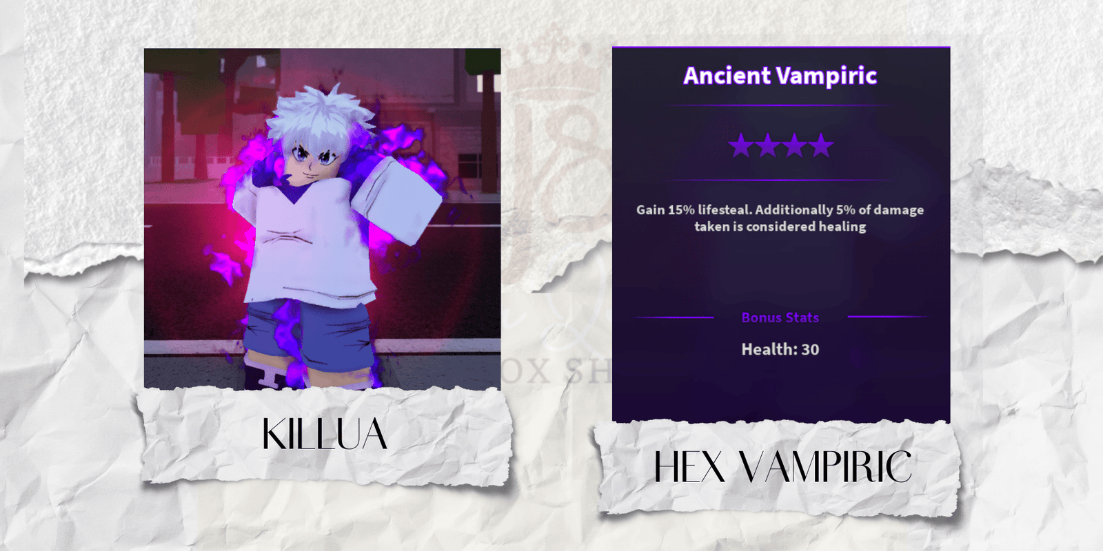 Hex Vampiric Killua