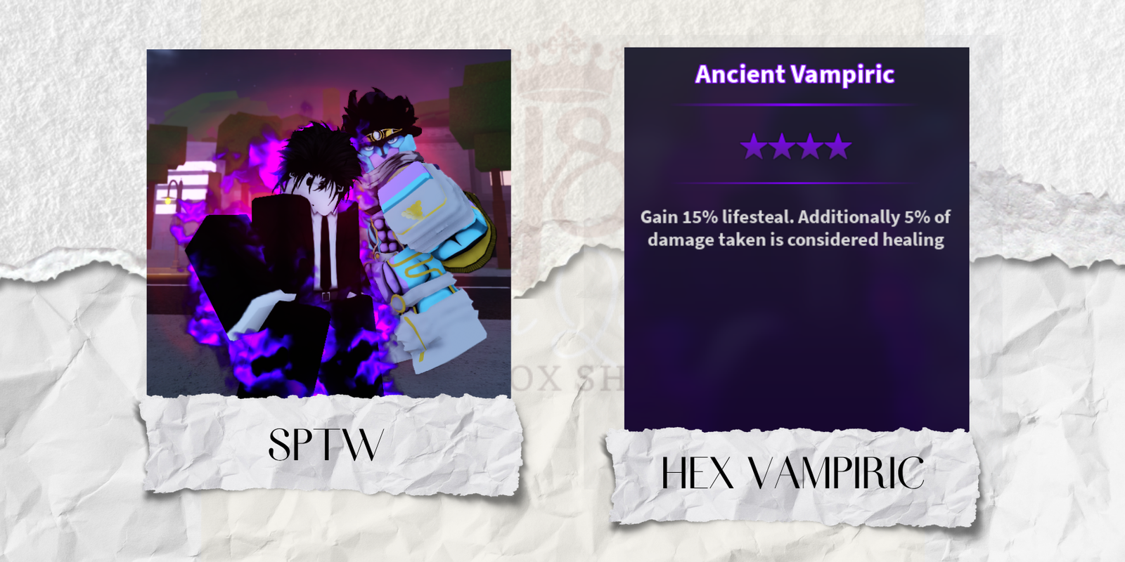 Hex Vampiric SPTW (Star Platinum The World)