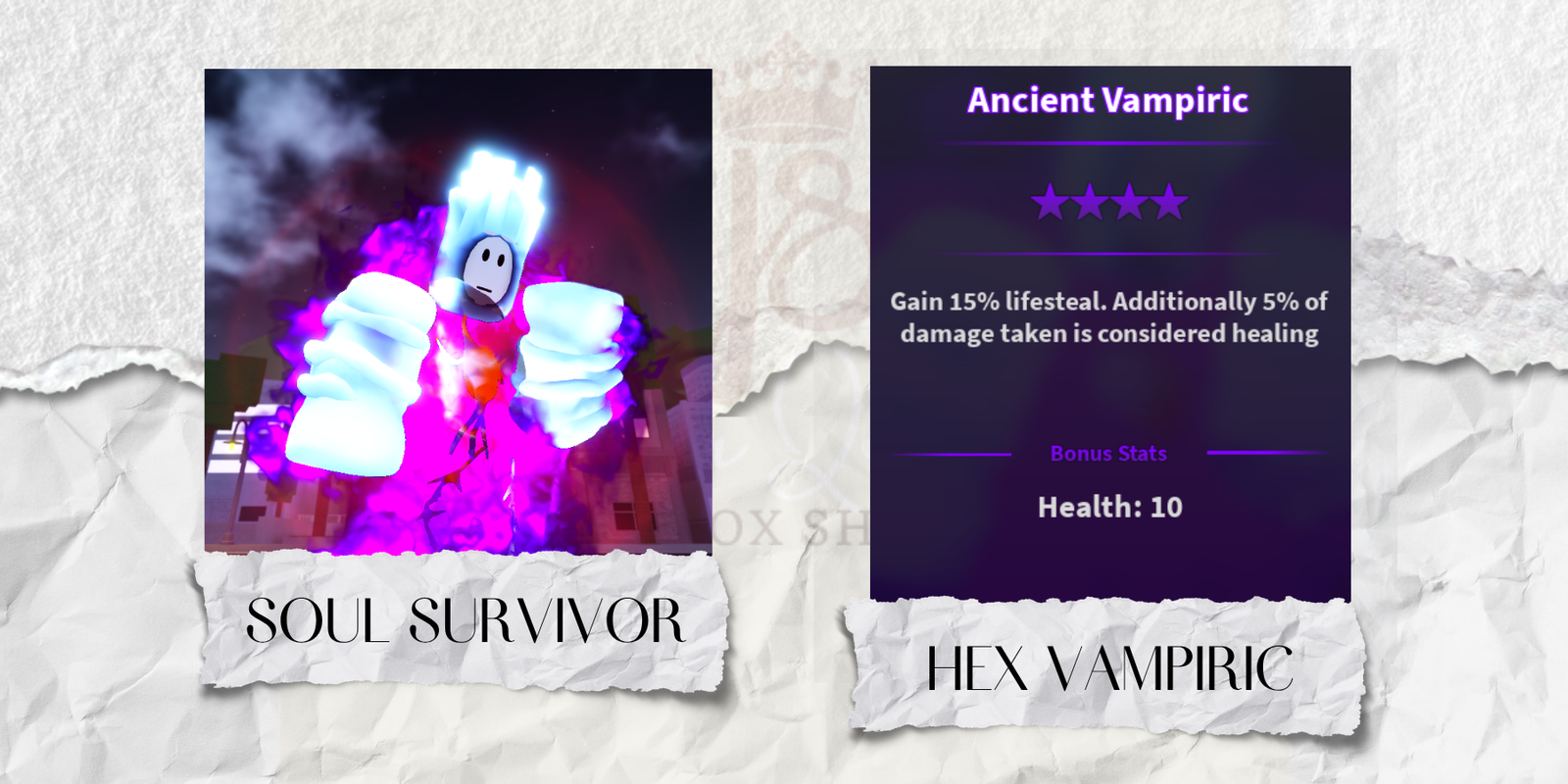 Hex Vampiric Soul Survivor