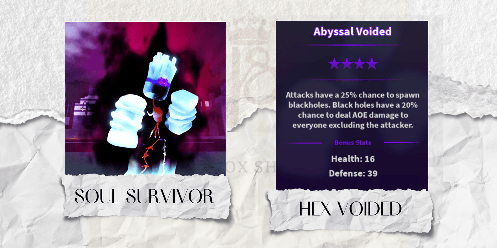 Hex voided Soul Survivor
