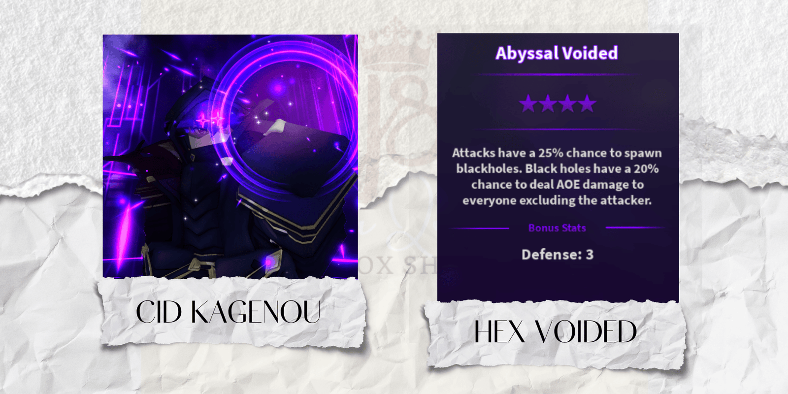 Hex Voided Cid Kagenou