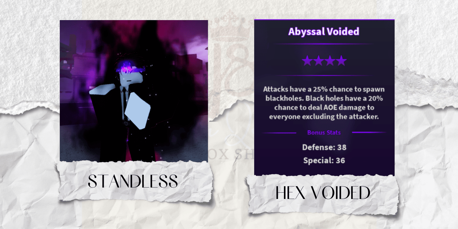 Hex Voided Standless