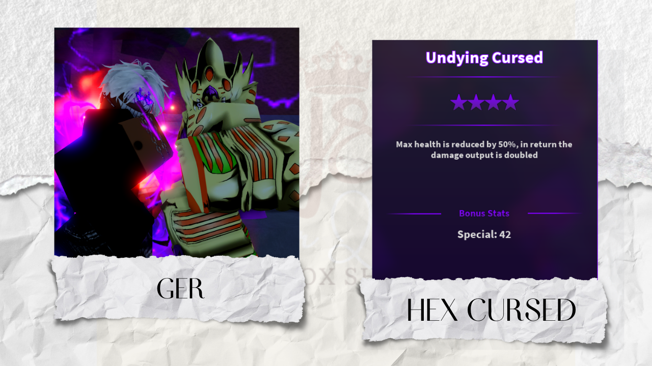 Hex Cursed GER (Gold Experience Requiem)