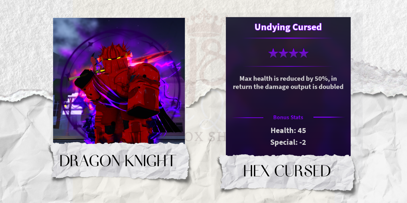 Hex Cursed Dragon Knight