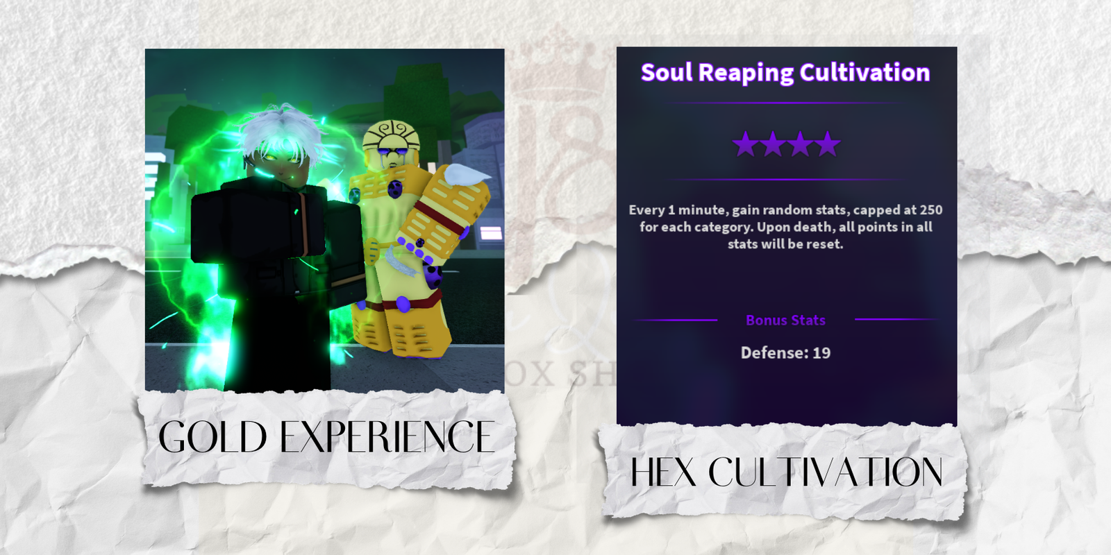 Hex Cultivation Gold Experience