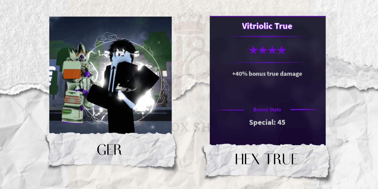 Hex True GER (Gold Experience Requiem)