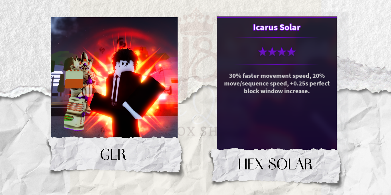 Hex Solar GER (Gold Experience Requiem)