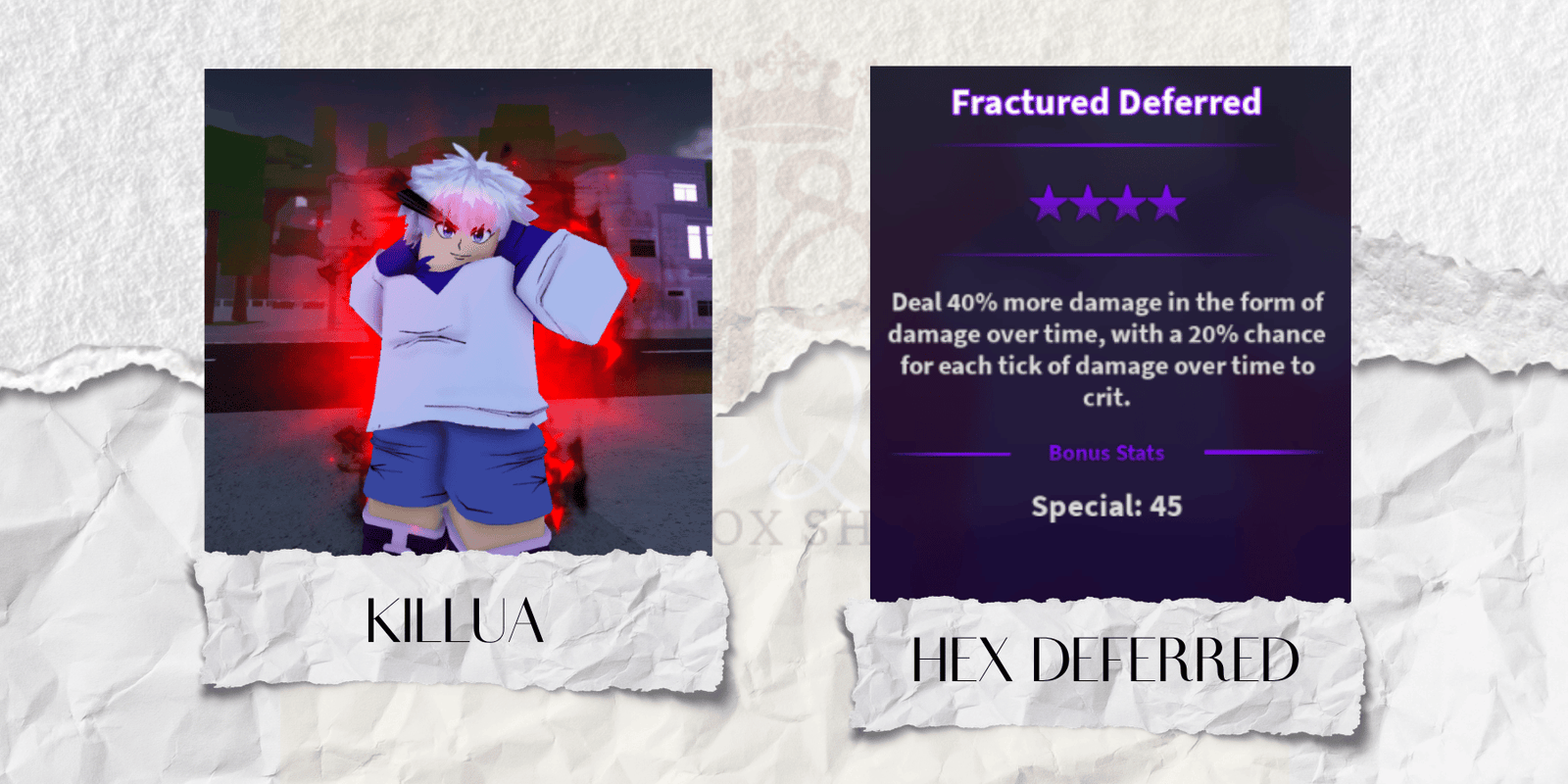 Hex Deferred Killua