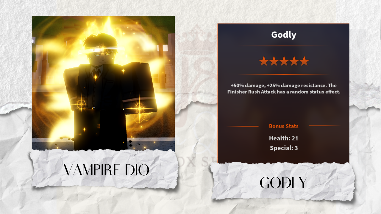 Godly Vampire (Dio Brando)