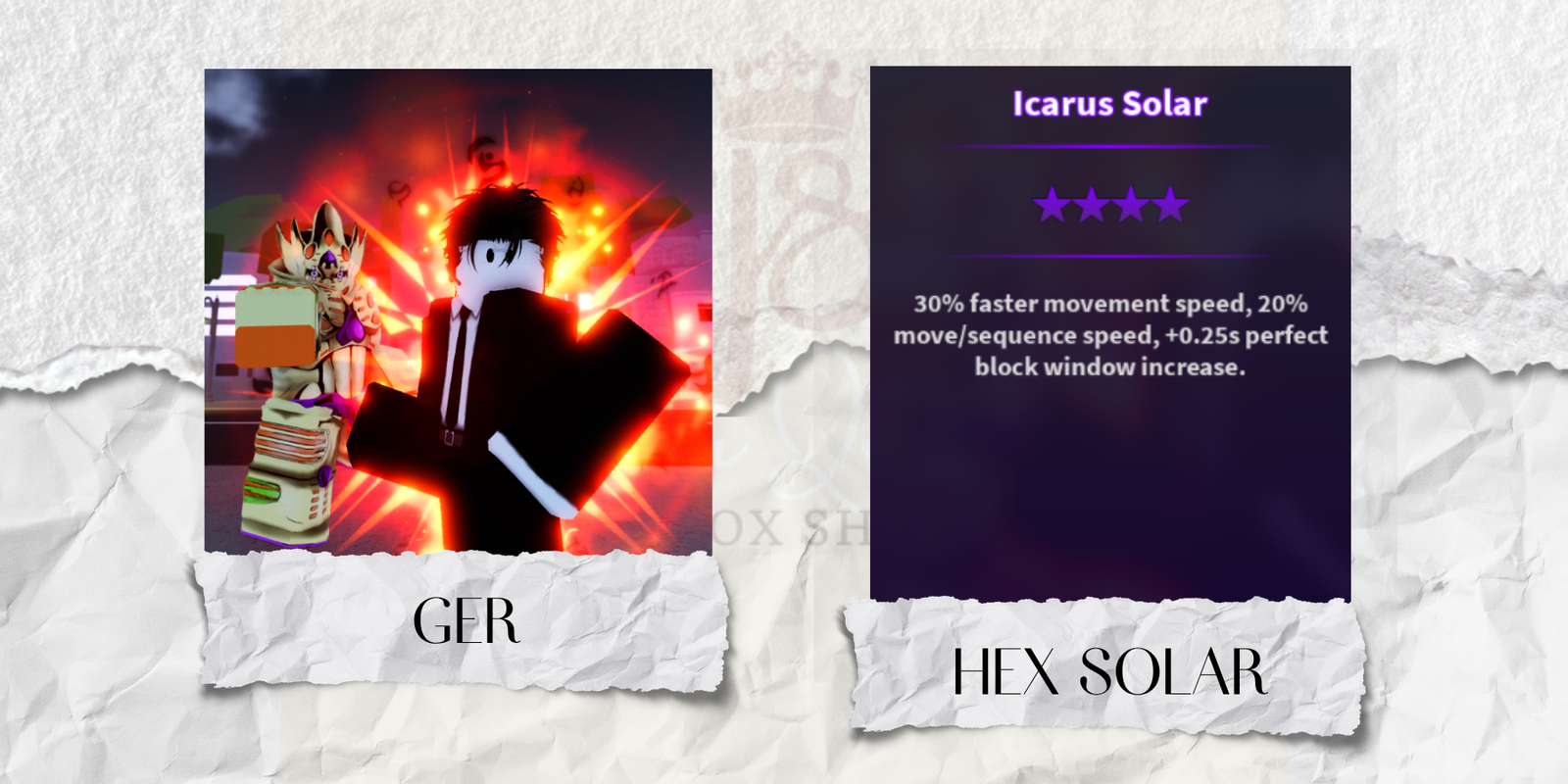 Hex Solar GER (Gold Experience Requiem)