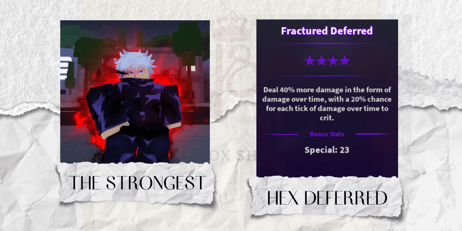 Hex Deferred The Strongest (Gojo)