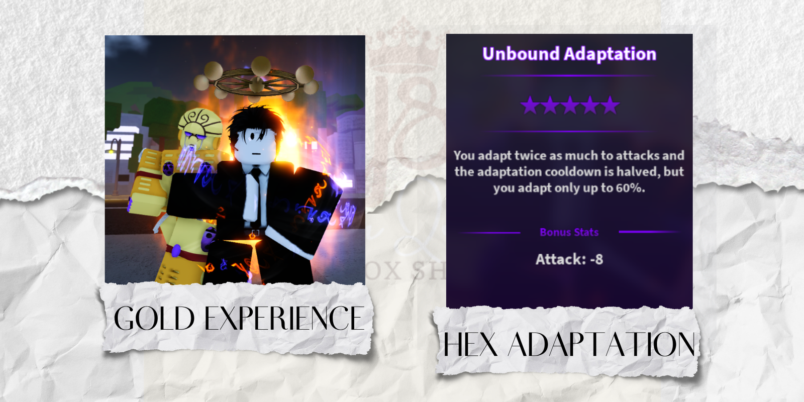 Hex Adaptation Gold Experience