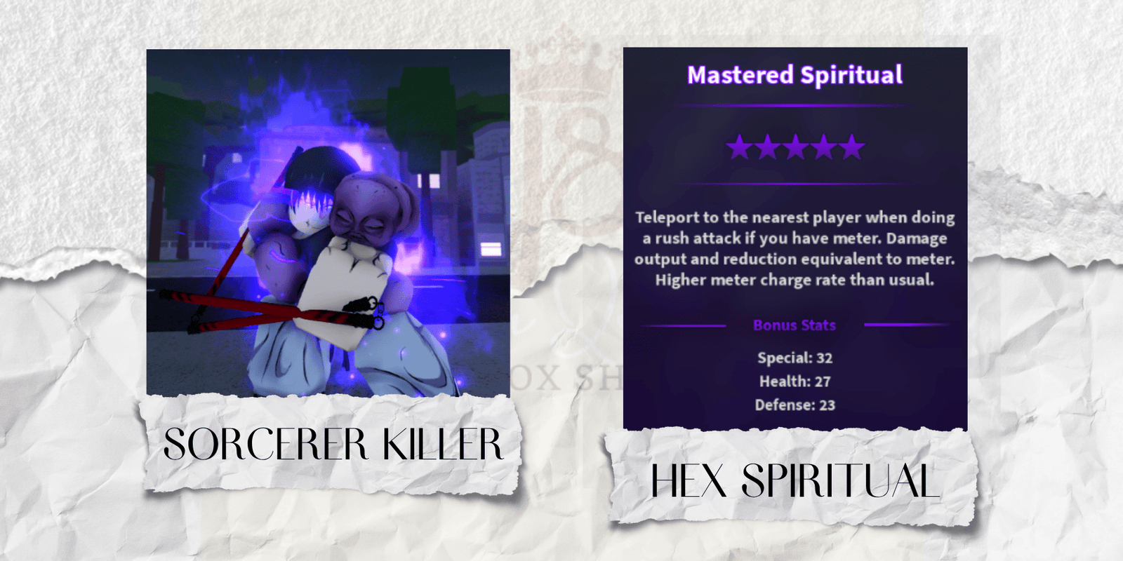 Hex Spiritual Sorcerer Killer