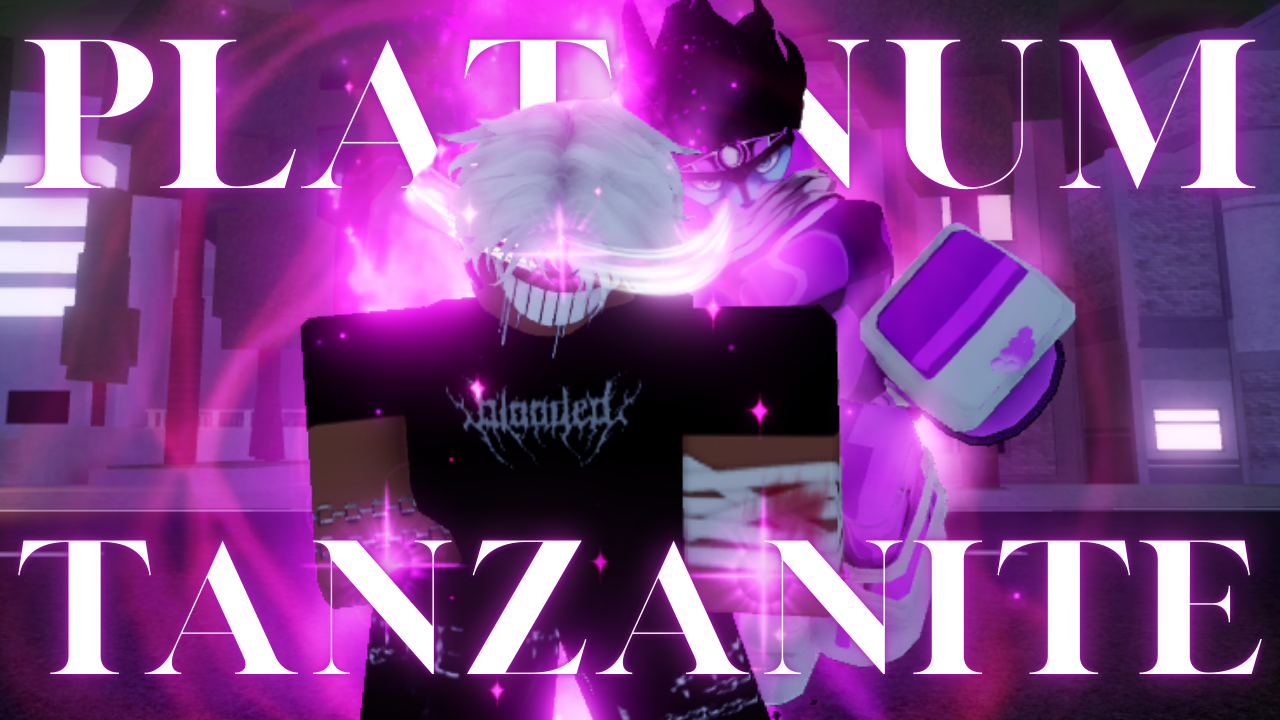 Unusual Star Platinum: Tanzanite Pattern 58 Blizzard Charm