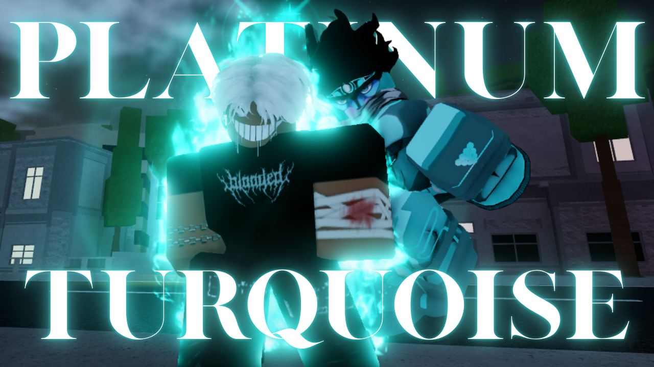 Unusual Star Platinum: Torquoise Pattern 35 Sparkles Charm