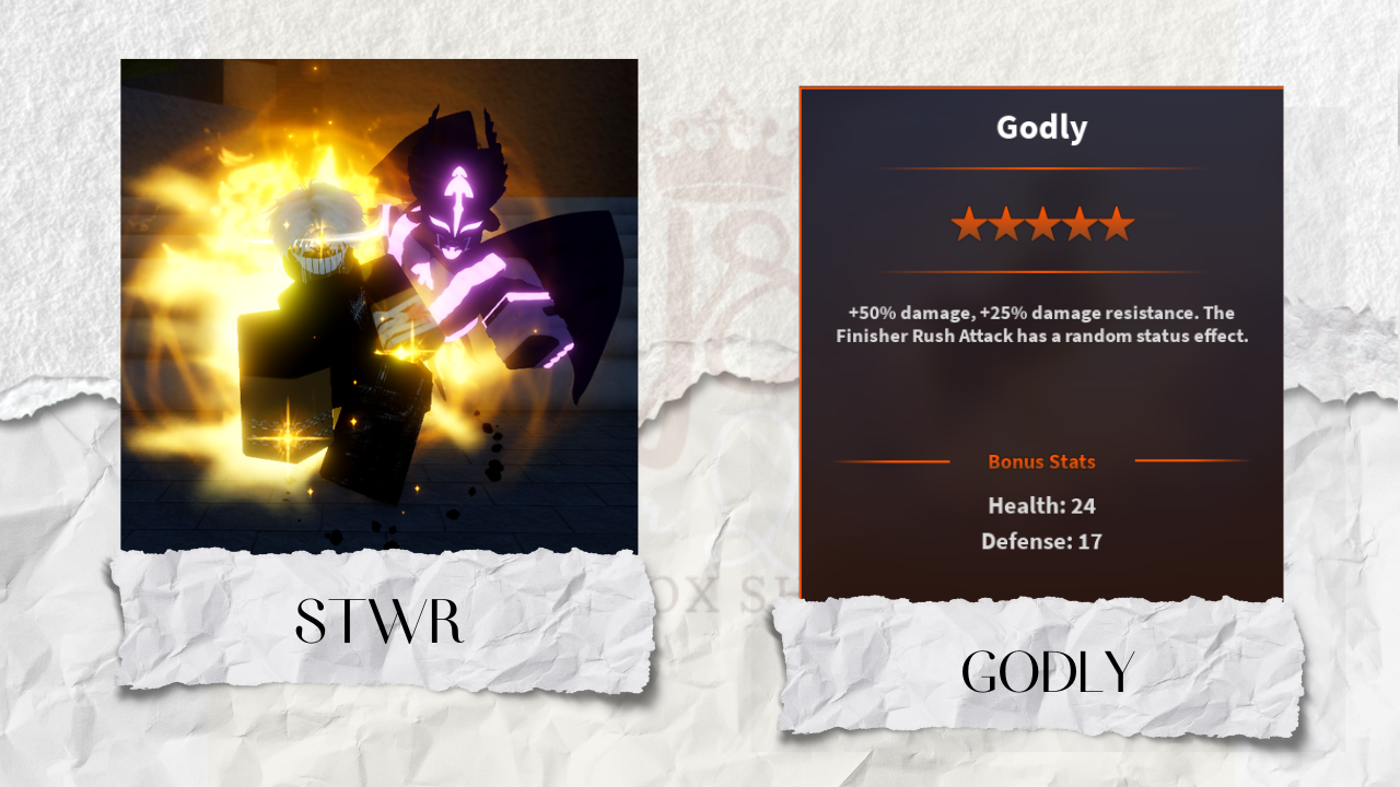 Godly STWR (Shadow The World Requiem)