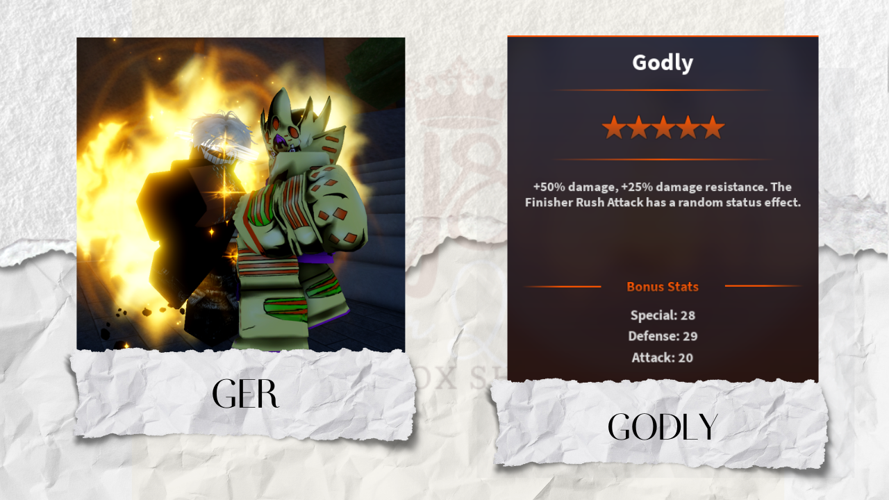 Godly GER (Gold Experience Requiem)